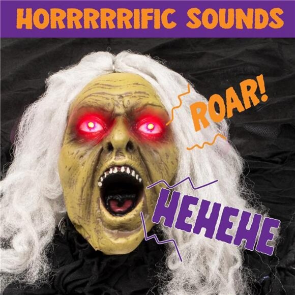 Zombie Halloween Decoration Outdoor Witch Groundbreaker Halloween - Picture 4 of 8